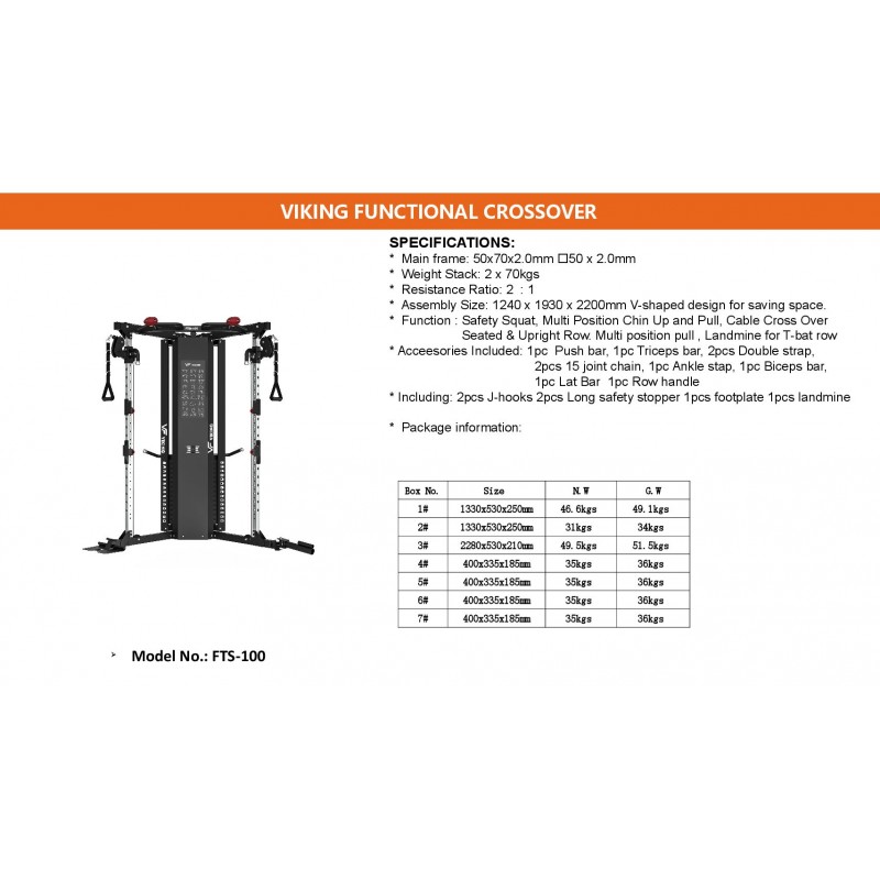 VIKING FTS-100 Functional Crossover VIKING FTS-100 Functional Crossover