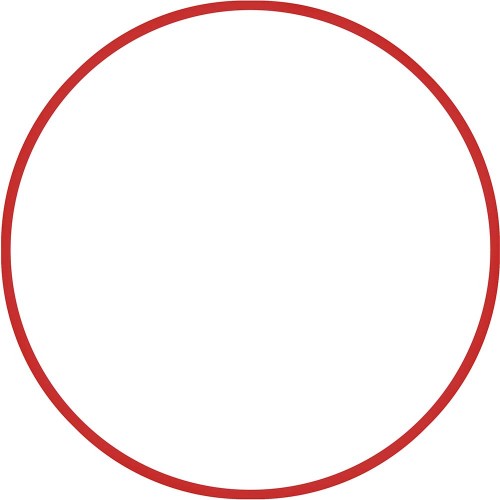 Χούλα-Χουπ 80cm - Φ19mm - 330gr, Κόκκινο
