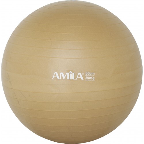 Μπάλα Γυμναστικής AMILA GYMBALL 55cm Χρυσή Bulk