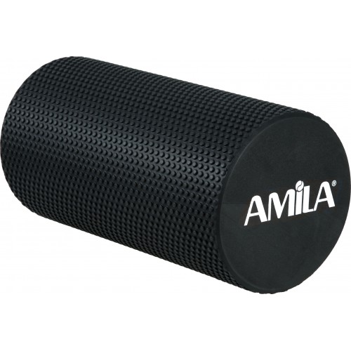 AMILA Foam Roller Φ15x30cm Μαύρο