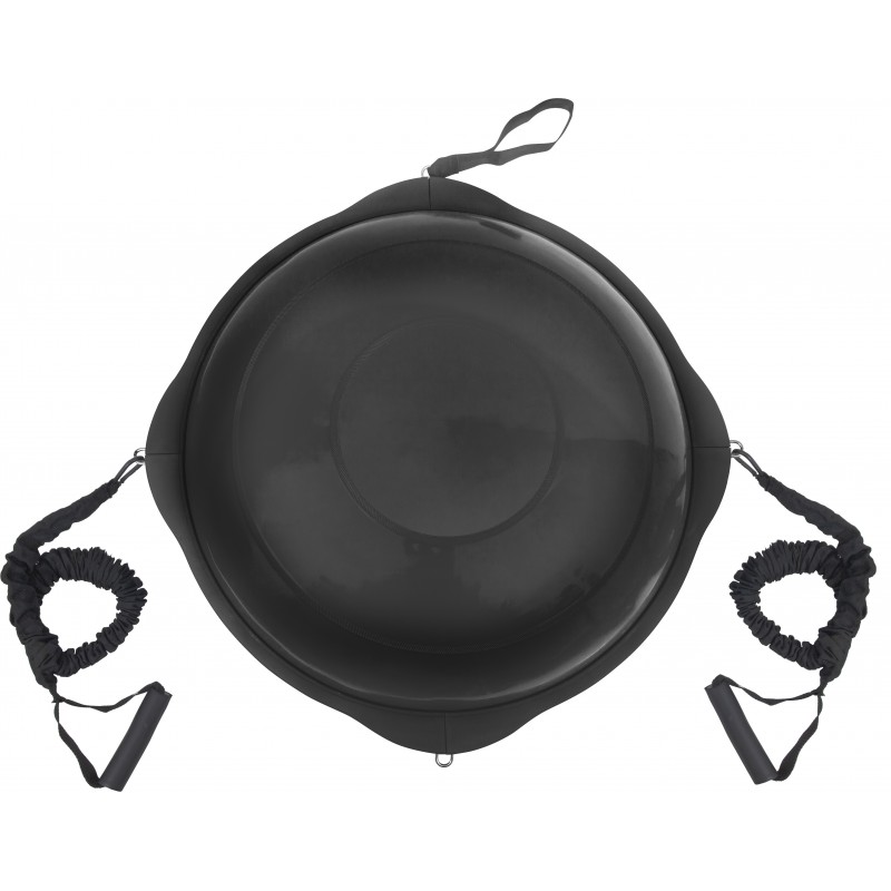 AMILA Balance Ball με Ξύλινη Βάση Mat Black 63cm AMILA Balance Ball με Ξύλινη Βάση Mat Black 63cm