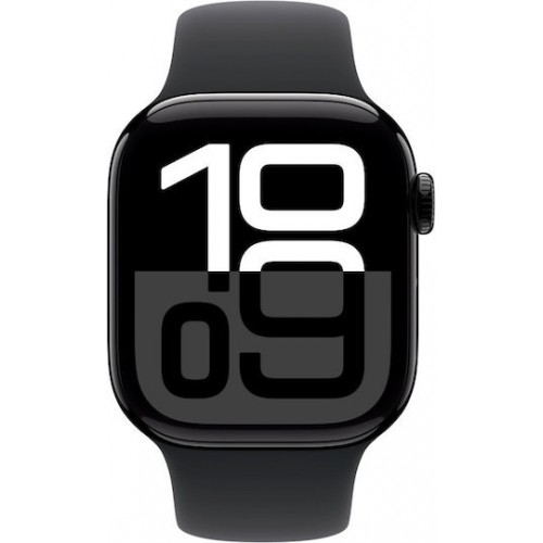 Apple Watch Series 10 GPS 42mm Jet Black Aluminium Case with Black Sport Band (M/L)