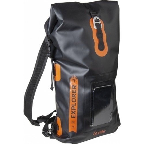 Celly Explorer Drybag με Θέση για Smartphone έως 6.5'' Μαύρη 20lt