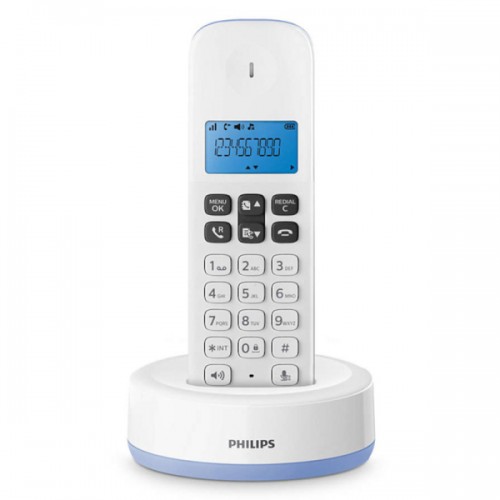 ΑΣΥΡΜΑΤΟ ΤΗΛΕΦΩΝΟ PHILIPS D1611S GRS sky blue