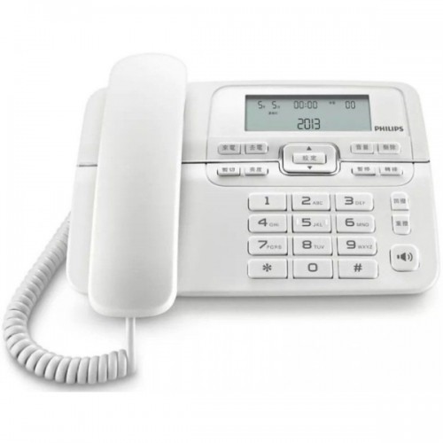 ΕΝΣΥΡΜΑΤΟ ΤΗΛΕΦΩΝΟ PHILIPS M20B white ΜΕ ΜΕΓΑΛΑ ΠΛΗΚΤΡΑ ΚΑΙ ΟΘΟΝΗ