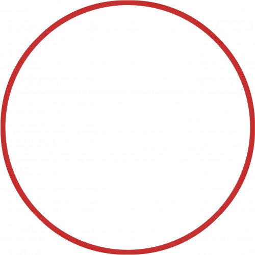 Χούλα-Χουπ 70cm - Φ19mm - 260gr, Κόκκινο