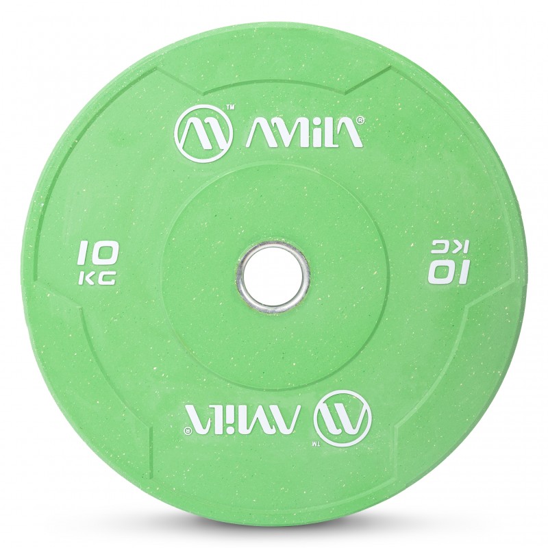 Δίσκος Color Bumper Plate Slim 50 mm 10 kg – Πράσινο Δίσκος Color Bumper Plate Slim 50 mm 10 kg – Πράσινο