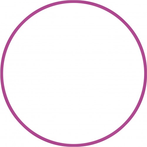 Χούλα-Χουπ HQ 70cm - Φ19mm - 280gr, Φούξια