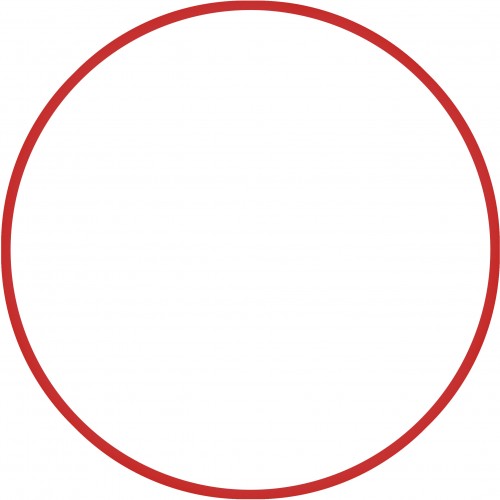 Χούλα-Χουπ HQ 70cm - Φ19mm - 280gr, Κόκκινο