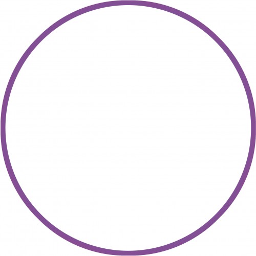 Χούλα Χουπ HQ 80cm - Φ19mm - 330gr, Μωβ