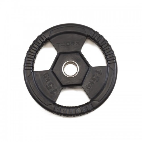 ΔΙΣΚΟΣ ΠΛΑΣΤΙΚΟΣ Φ50 (15,0kg) ΜΕ ΛΑΒΕΣ Toorx