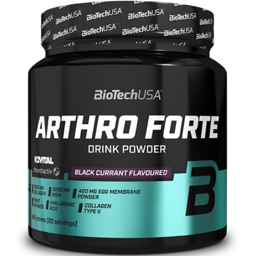Arthro Forte Drink Powder 340g (BIOTECH USA) - Black Currant