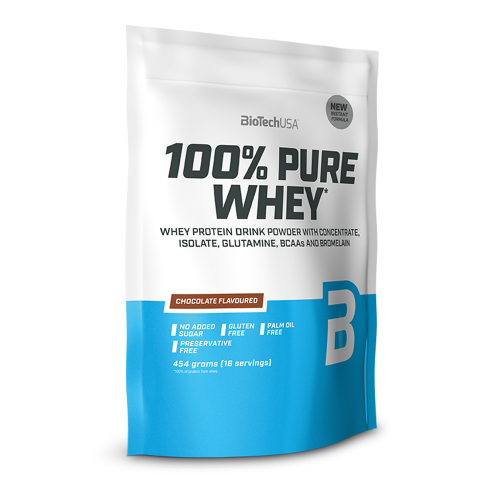 100% Pure Whey 454gr (BIOTECH USA) - Chocolate