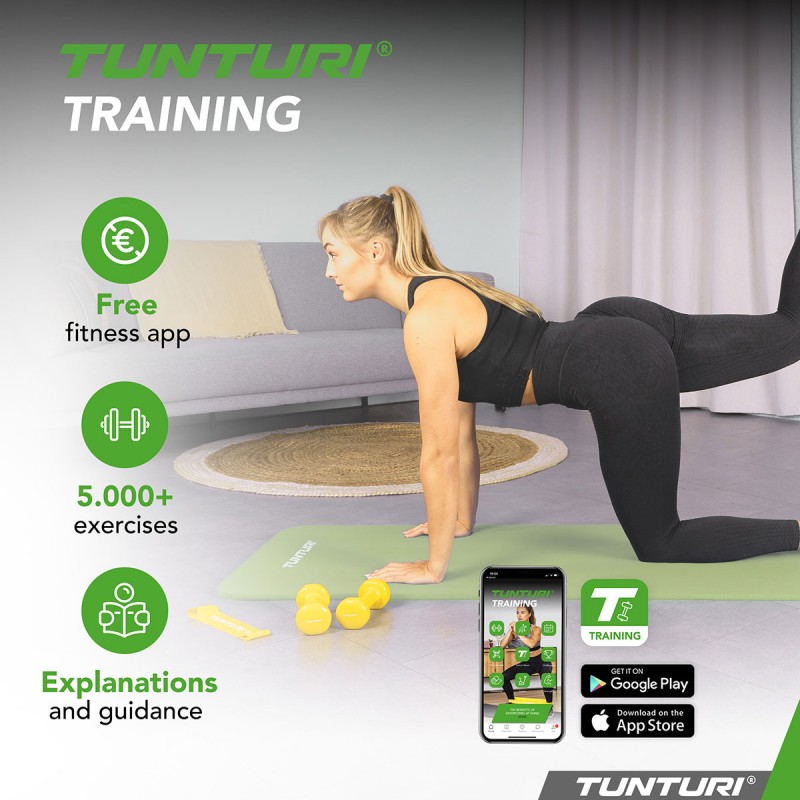 Tunturi ΝΒΡ Στρώμα Γυμναστικής Μέντας 1,5mm 180x60cm Tunturi ΝΒΡ Στρώμα Γυμναστικής Μέντας 1,5mm 180x60cm