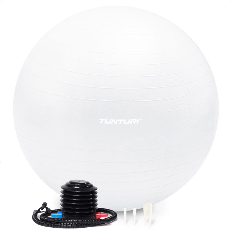 Tunturi Μπάλα Gymball 65cm Λευκή Anti Burst Tunturi Μπάλα Gymball 65cm Λευκή Anti Burst