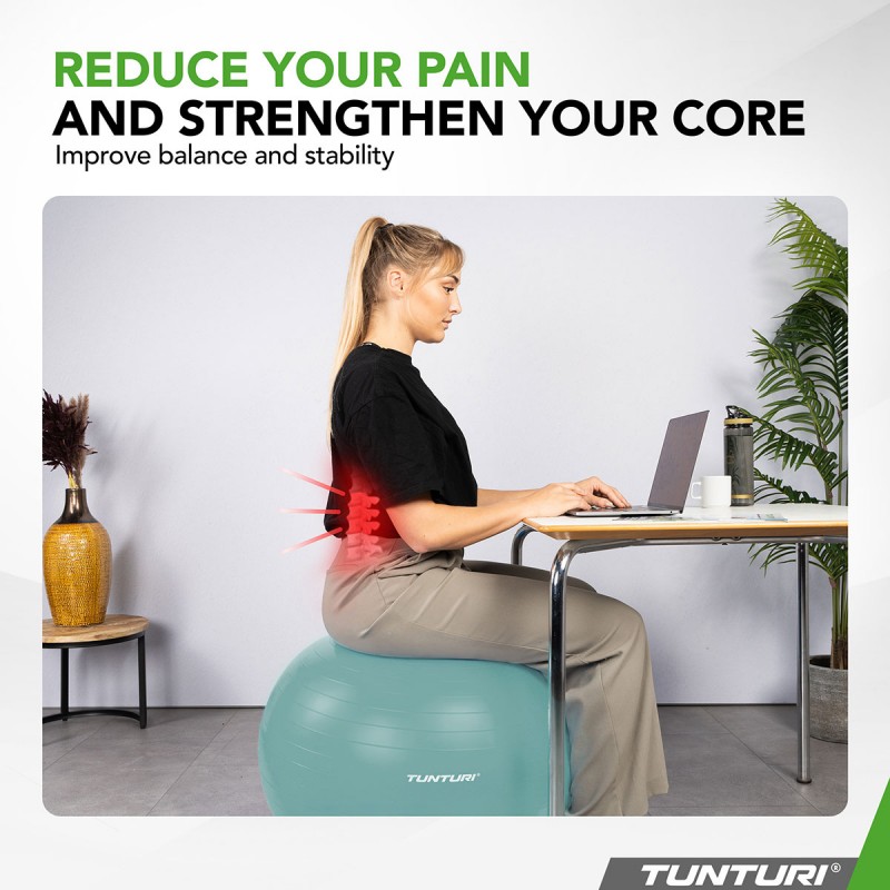 Tunturi Μπάλα Gymball 65cm Πετρόλ Anti Burst Tunturi Μπάλα Gymball 65cm Πετρόλ Anti Burst