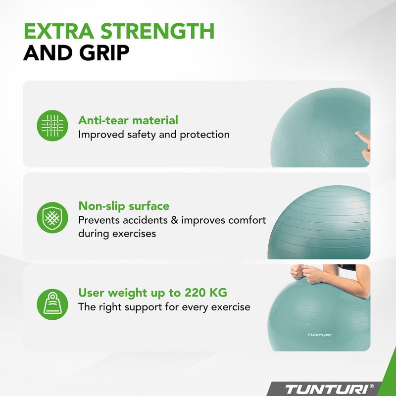 Tunturi Μπάλα Gymball 75cm Πετρόλ Anti Burst Tunturi Μπάλα Gymball 75cm Πετρόλ Anti Burst