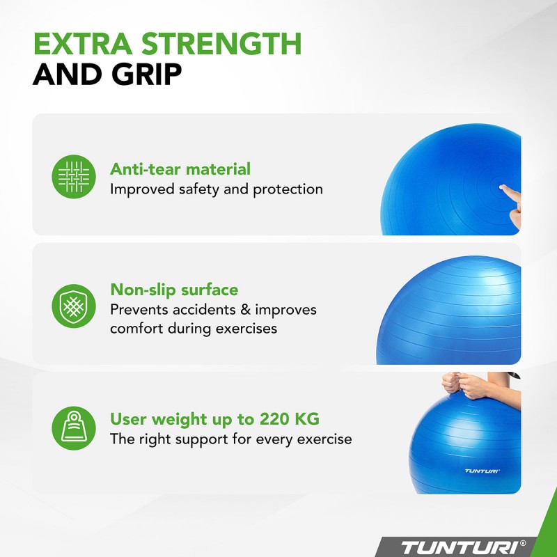 Tunturi Μπάλα Gymball 55cm Μπλε Anti Burst Tunturi Μπάλα Gymball 55cm Μπλε Anti Burst
