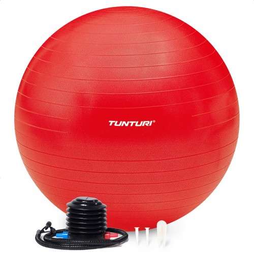 Tunturi Μπάλα Gymball 65cm Κόκκινη Anti Burst