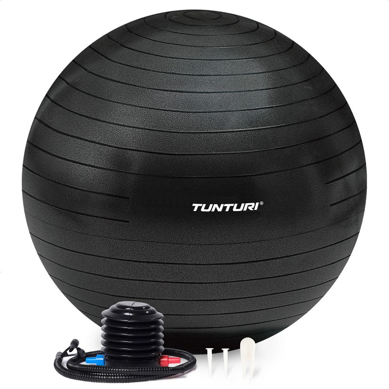 Tunturi Μπάλα Gymball 65cm Μαύρη Anti Burst Tunturi Μπάλα Gymball 65cm Μαύρη Anti Burst