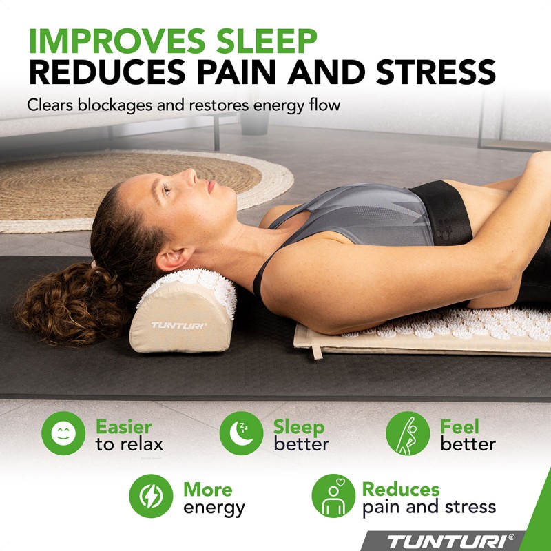 Tunturi Στρώμα Αποθεραπείας με μαξιλάρι βελονισμού, Μπεζ Tunturi Στρώμα Αποθεραπείας με μαξιλάρι βελονισμού, Μπεζ