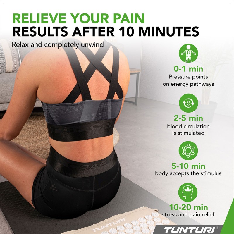 Tunturi Στρώμα Αποθεραπείας με μαξιλάρι βελονισμού, Μπεζ Tunturi Στρώμα Αποθεραπείας με μαξιλάρι βελονισμού, Μπεζ