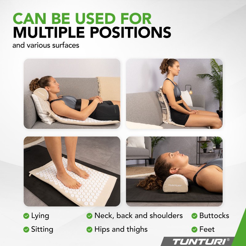 Tunturi Στρώμα Αποθεραπείας με μαξιλάρι βελονισμού, Μπεζ Tunturi Στρώμα Αποθεραπείας με μαξιλάρι βελονισμού, Μπεζ