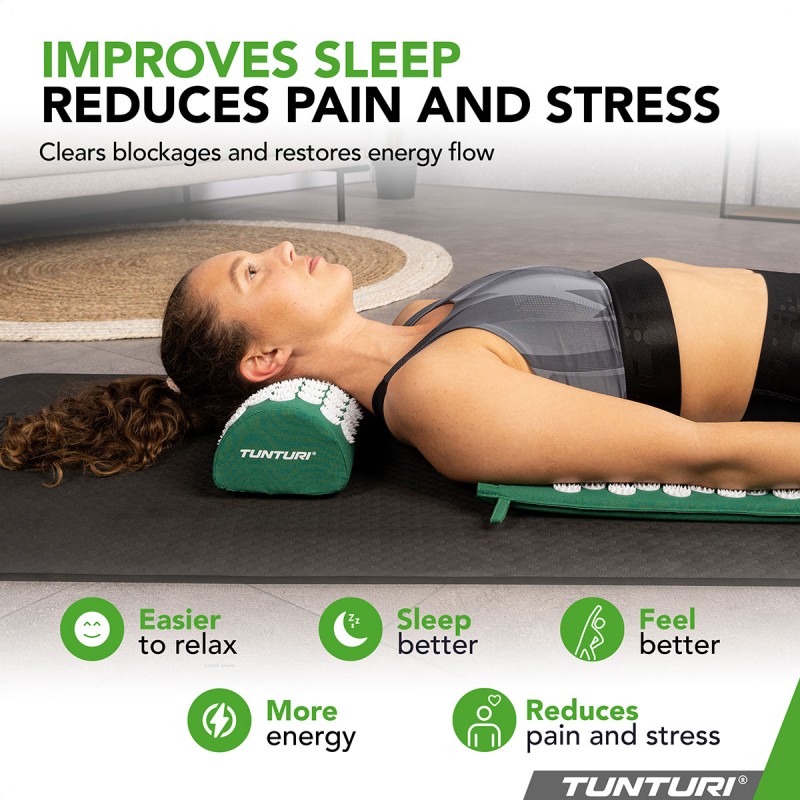 Tunturi Στρώμα Αποθεραπείας με μαξιλάρι βελονισμού,Πράσινο Tunturi Στρώμα Αποθεραπείας με μαξιλάρι βελονισμού,Πράσινο