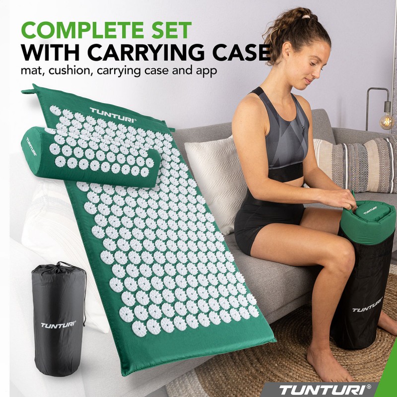 Tunturi Στρώμα Αποθεραπείας με μαξιλάρι βελονισμού,Πράσινο Tunturi Στρώμα Αποθεραπείας με μαξιλάρι βελονισμού,Πράσινο