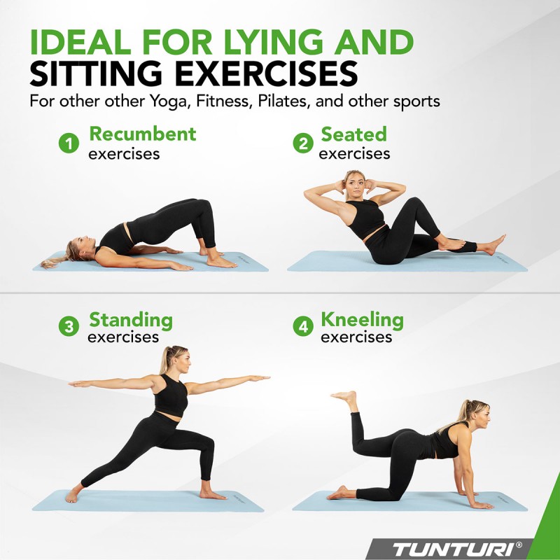 Tunturi Στρώμα Γιόγκα 8mm - Γαλάζιο Tunturi Στρώμα Γιόγκα 8mm - Γαλάζιο