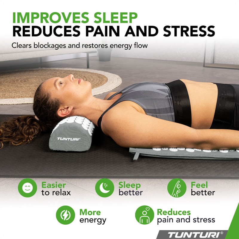 Tunturi Στρώμα Αποθεραπείας με μαξιλάρι βελονισμού, Γκρί Tunturi Στρώμα Αποθεραπείας με μαξιλάρι βελονισμού, Γκρί