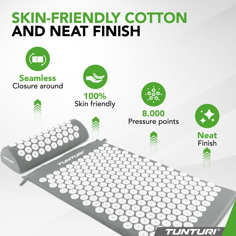 Tunturi Στρώμα Αποθεραπείας με μαξιλάρι βελονισμού, Γκρί Tunturi Στρώμα Αποθεραπείας με μαξιλάρι βελονισμού, Γκρί