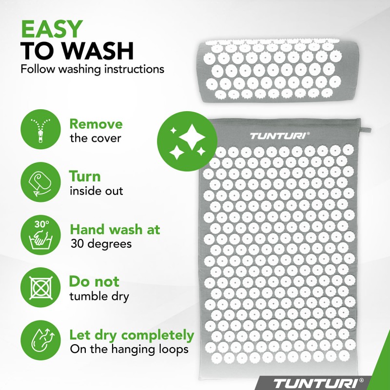 Tunturi Στρώμα Αποθεραπείας με μαξιλάρι βελονισμού, Γκρί Tunturi Στρώμα Αποθεραπείας με μαξιλάρι βελονισμού, Γκρί