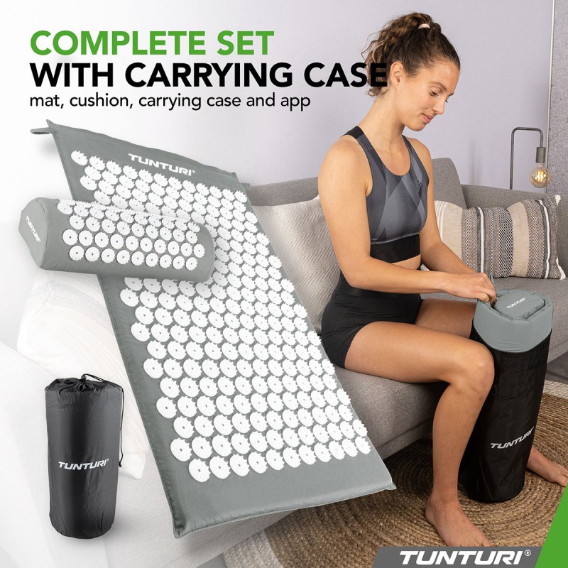 Tunturi Στρώμα Αποθεραπείας με μαξιλάρι βελονισμού, Γκρί Tunturi Στρώμα Αποθεραπείας με μαξιλάρι βελονισμού, Γκρί