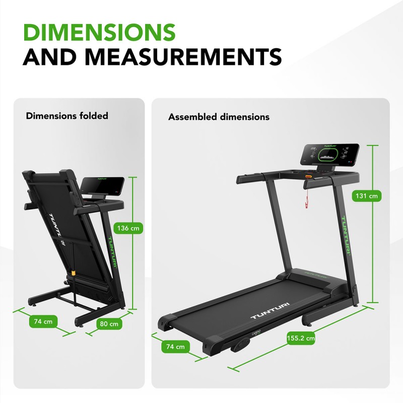 Tunturi Cardio Fit T30 Διάδρομος γυμναστικής 2.0 hp Tunturi Cardio Fit T30 Διάδρομος γυμναστικής 2.0 hp