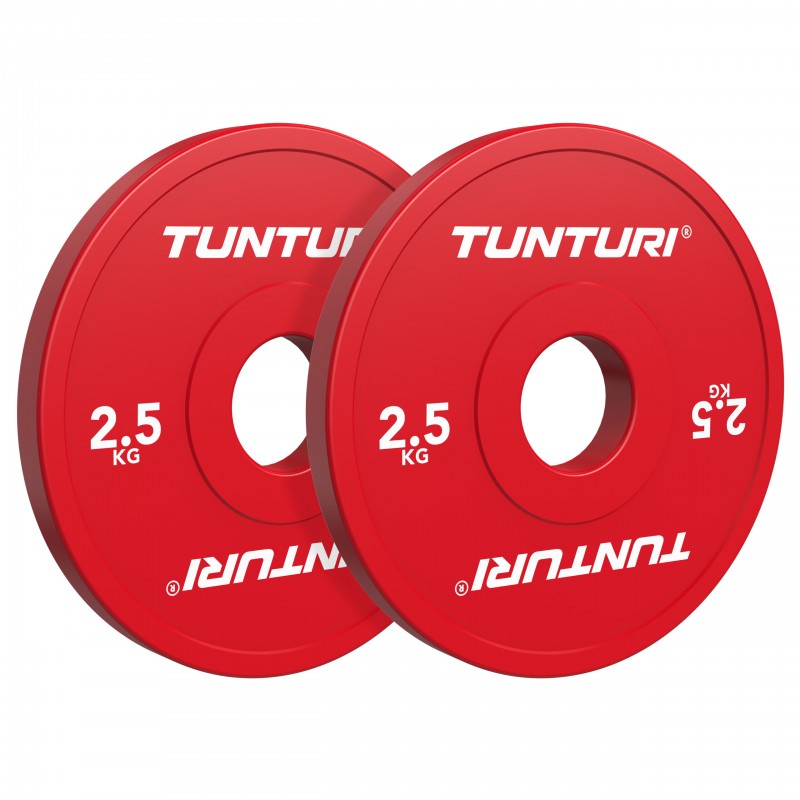 Tunturi Platinum Fractional Δίσκοι 2,5 kg Κόκκινοι (ζευγάρι) Tunturi Platinum Fractional Δίσκοι 2,5 kg Κόκκινοι (ζευγάρι)
