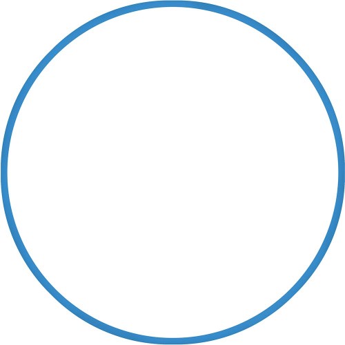Χούλα-Χουπ 70cm - Φ19mm - 230gr, Μπλε