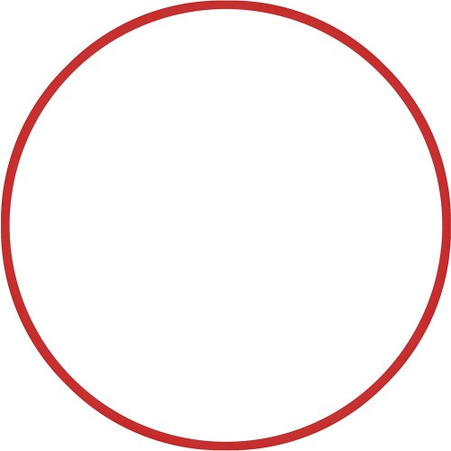 Χούλα-Χουπ 70cm - Φ19mm - 175gr, Κόκκινο