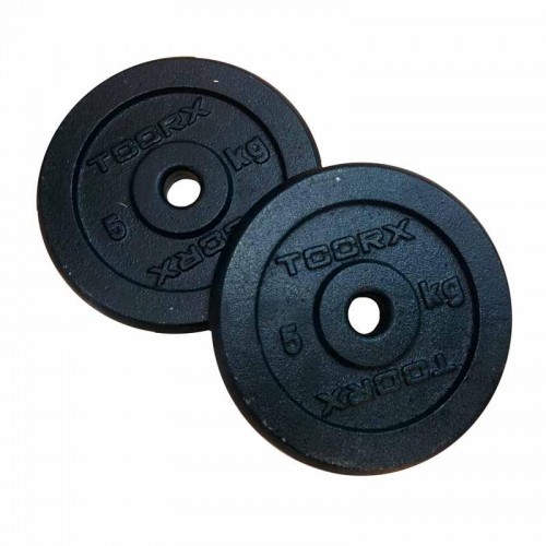 Μαύρος Μαντεμένιος Δίσκος 5 kg 25mm Toorx