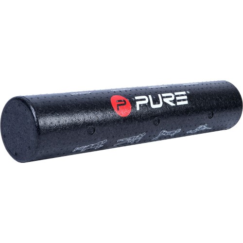 FOAM ROLLER ΜΑΥΡΟ 75X15CM PURE Pure2Improve