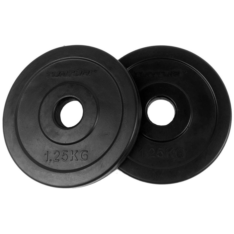 Tunturi σετ δίσκος 1, 25kg με λάστιχο 30mm Tunturi σετ δίσκος 1, 25kg με λάστιχο 30mm