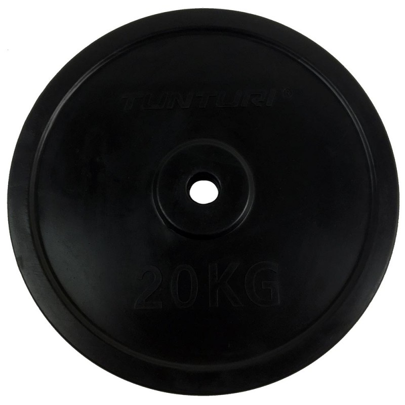 Tunturi Δίσκος 20kg 30 mm με λάστιχο Tunturi Δίσκος 20kg 30 mm με λάστιχο