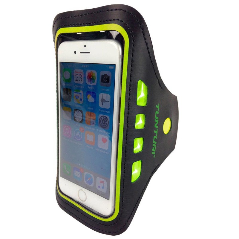 Tunturi Περιβραχιόνιο με θήκη κινητού Μαύρο κίτρινο Tunturi Περιβραχιόνιο με θήκη κινητού Μαύρο κίτρινο